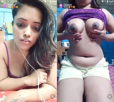 Very hottest girl indian porn clips showing big tits nude mms HD
